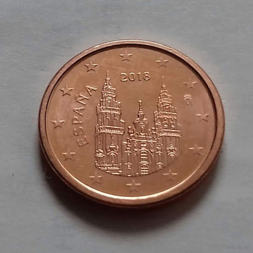 2 евроцента, Испания 2018 г., AU