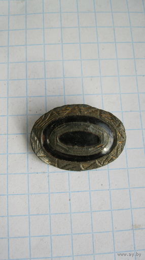 Накладка на офицерскую какарду РИА. Бронза, остатки эмали.