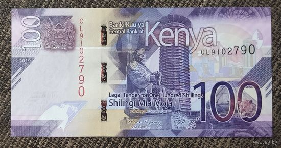 100 шиллингов 2019 года - Кения - UNC