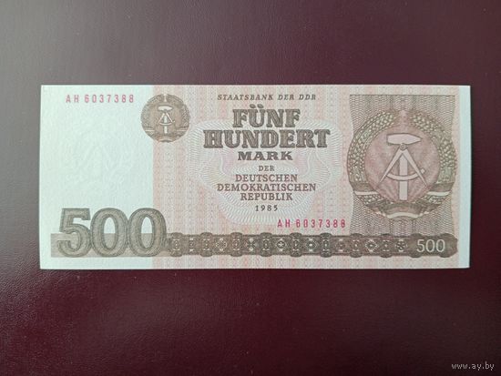 ГДР 500 марок 1985 UNC