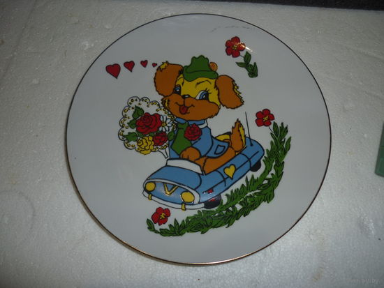 Тарелка настенная 2. Фарфор. МФЗ СССР