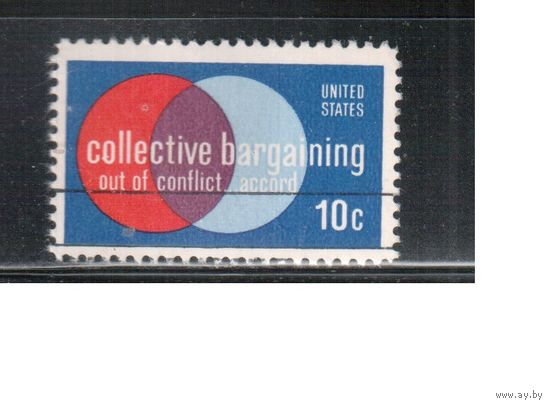 США-1975, (Мих.1165) , гаш. , Соглашение по безопасности(одиночка)