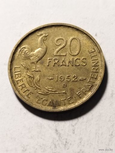 Франция 20 франков 1952