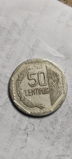 Перу 50 сентимос 1992
