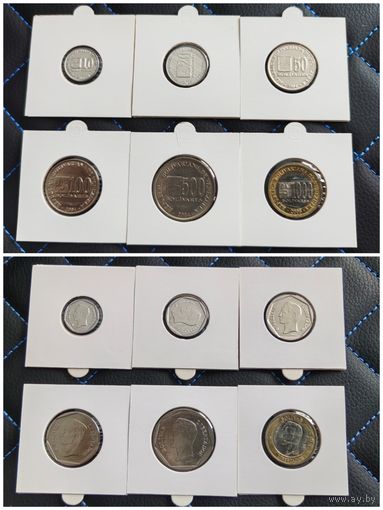 Распродажа с 1 рубля!!! Венесуэла 6 монет (10, 20, 50, 100, 500, 1000 боливаров) 2002-2005 гг. UNC