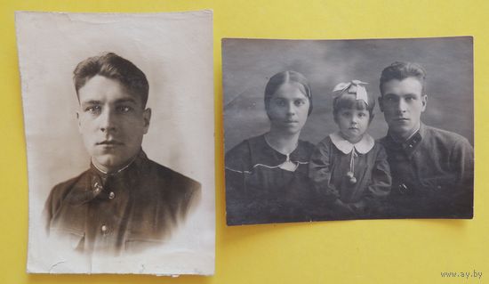 Фото "Командир РККА", Зап. Бел., 1930-е гг., 2 шт.