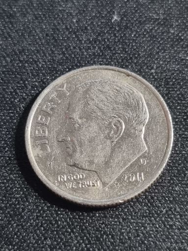 США 1 дайм(10 центов) 2011  D