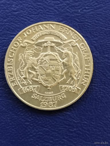 Австрия 20 шиллингов 1987 г. 300 лет вступлению на престол графа Туна