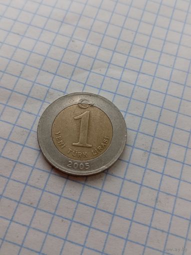 1 лира 2005 года