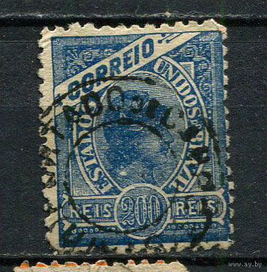 Бразилия - 1905 - Аллегория 200R - [Mi.158x] - 1 марка. Гашеная.  (Лот 25CL)