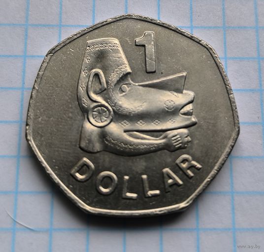 СОЛОМОНОВЫ ОСТРОВА 1  ДОЛЛАР 1997 ГОД UNC