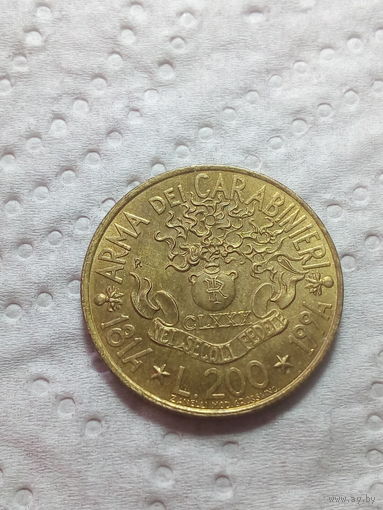 200 лир Италия 1994 год