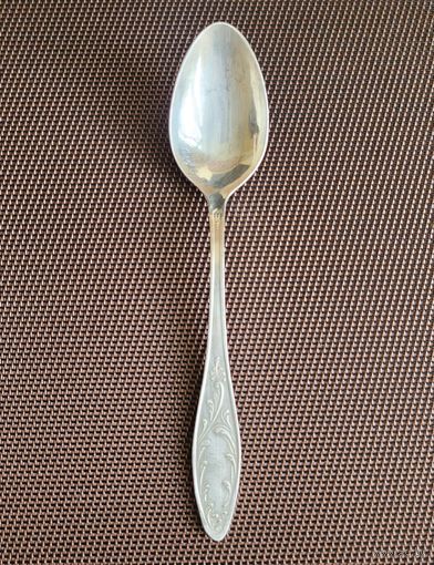 Ложка десертная "Пламя", мельхиор.