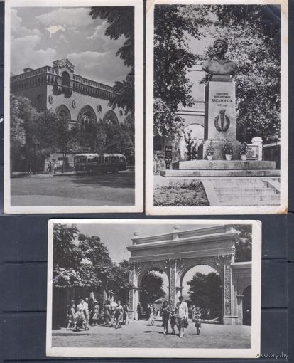 Фотооткрытки СССР 1962г. Одесса.Памятники и архитектура. 3 штуки.