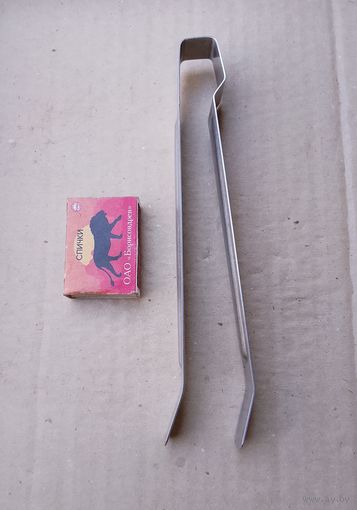 СССР: щипцы для фотобумаги (для проявки фотографий). Клеймо, нержавейка.