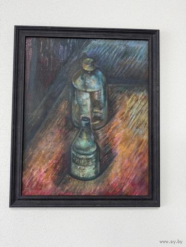Акулов В.И.  ранняя работа двп 40*50 см