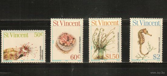 Сент-Винсент-1983(Мих.647-650) , **  , , Морская  Фауна ,  (полная серия)