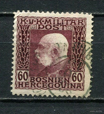 Босния и Герцеговина (Австро-венгерская администрация) - 1912/1914 - Кайзер Франц Иосиф I 60H - [Mi.78] - 1 марка. Гашеная.  (Лот 10JC)-TG3P59