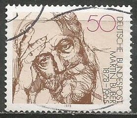 ФРГ. 100 лет со дня рождения М.Бубера. Философ. 1978г. Mi#962.