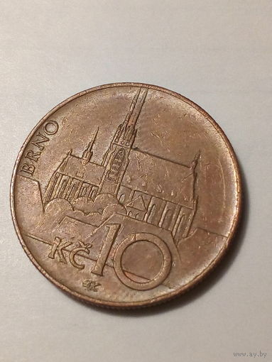 10 крона Чехия 2010 год