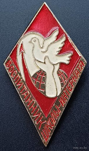 Значок воспитанник школы интерната
