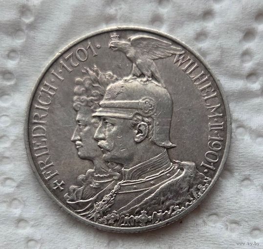 Пруссия 2 марки 1901 200 лет Пруссии
