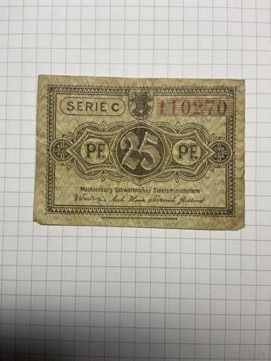 25 пфенигов (нотгельды) г. Германия.-2012