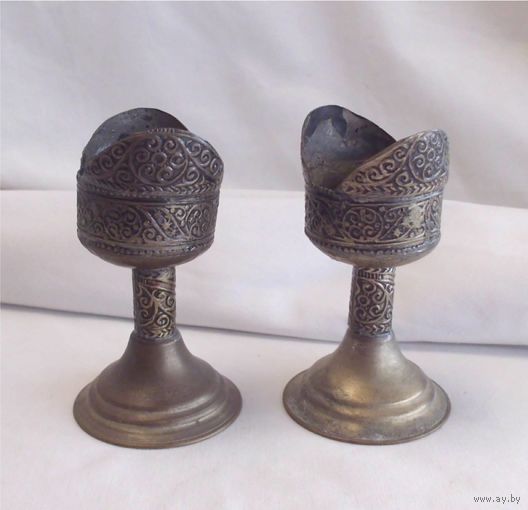 Подсвечник Подстаканник Серебрение 2 шт одним лотом