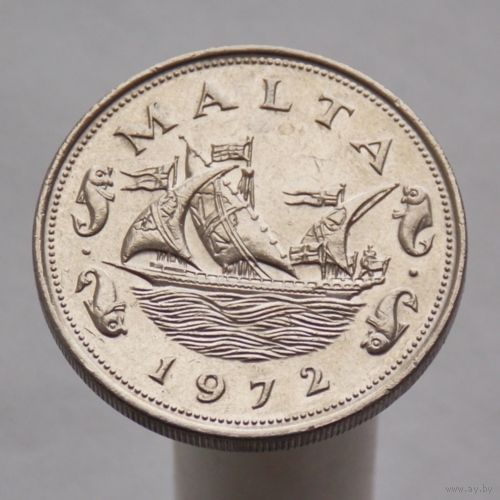 Мальта 10 центов 1972