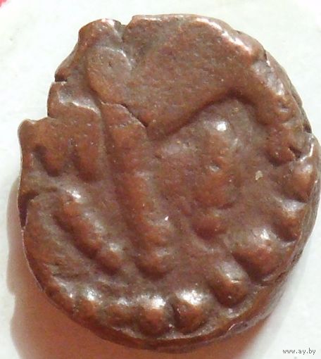 Древняя Индия. Империя Нагас Падмавати 1/4 какини ("Лошадь") 335-340 годы