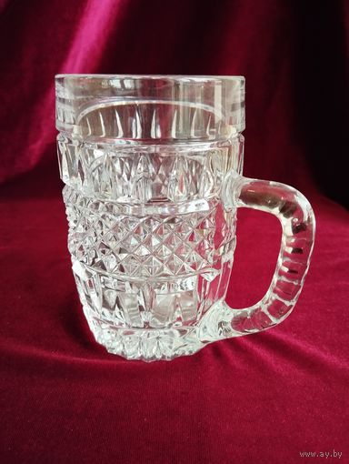 Бокал Пивной (300 мл) Богемия, хрусталь. Чехословакия