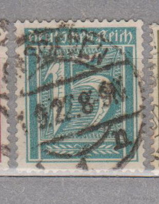 Германия третий рейх   Веймарская республика 1921г Водяной знак -1, менее 50 % от каталога  лот 5