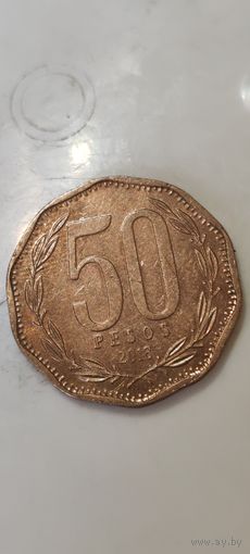 Чили 50 песос 2018