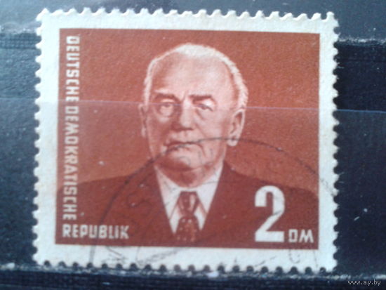 ГДР 1958 Президент Вильгельм Пик, концевая