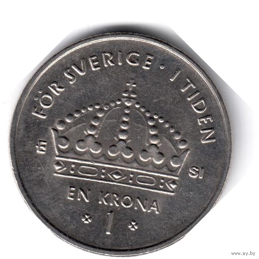 Швеция. 1 крона. 2007 г.