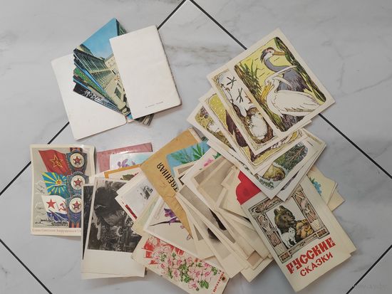 Открытки. Около 50 штук. СССР.