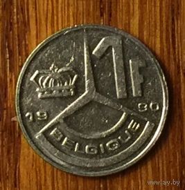 Бельгия, 1 франк 1990 BELGIQUE