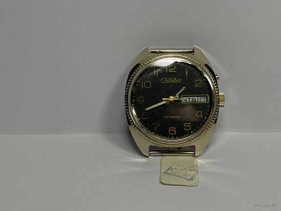 Часы Слава позолоченные Au1,новые с хранения СССР.Старт с рубля.