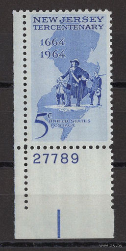 США /United States 1964** 300 лет Нью Джерси