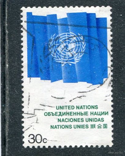 США. ООН Нью-Йорк. Флаг