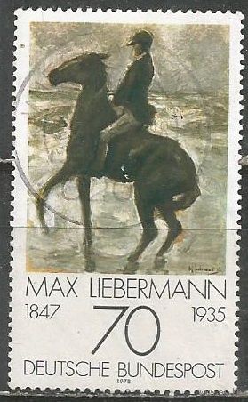 ФРГ. Экспрессионист М.Либерман. 1978г. Mi#987.