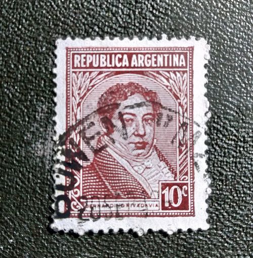 Марка Аргентина 1935 год  Мануэль Бельграно