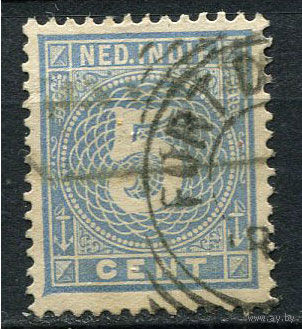 Нидерландская Индия - 1883/1899 - Цифры 5С - [Mi.22] - 1 марка. Гашеная.  (Лот 71EV)-T25P1