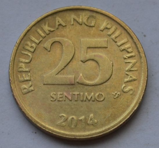 Филиппины, 25 сентимо 2014 г.  Магнитная.