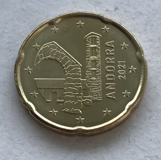 Андорра 20 евроцентов 2021