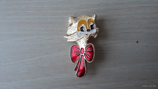 Кот Леопольд сказки мультфильмы детский значек
