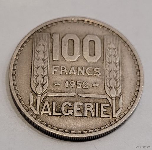 Французский алжир 100 франков 1952
