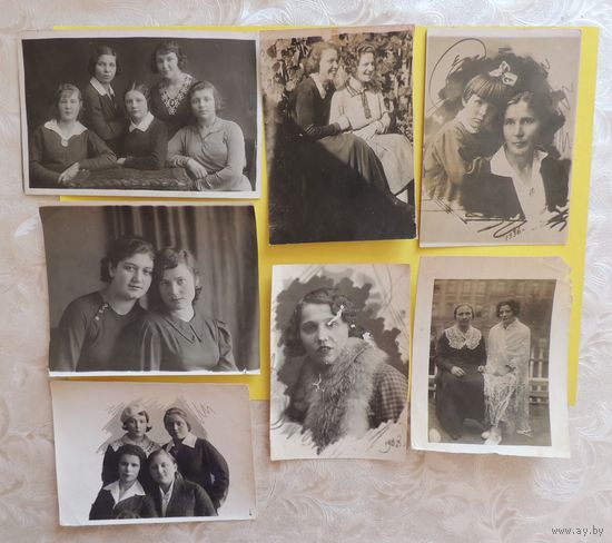 Фото "Женские портреты", 1930-е гг., Беларусь