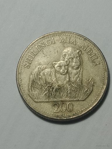 Танзания 200 шиллингов 1998 года .