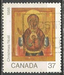 Канада. Рождество. 1988г. Mi#1110